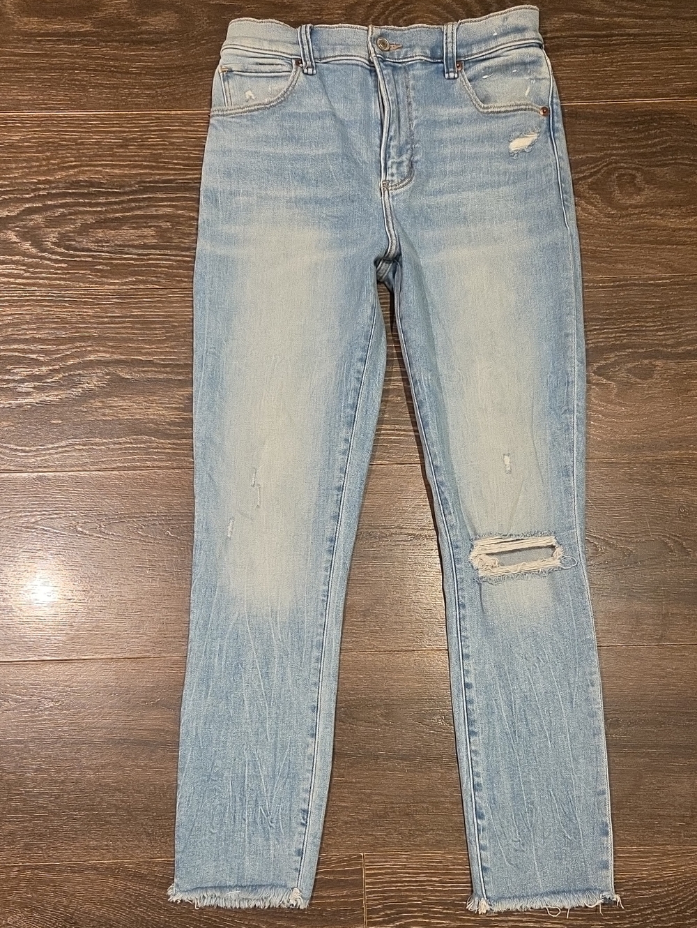 ❤️ ABERCROMBIE & FITCH HIGH RIZE SUPER SKINNY ANKLE JEANS, 4 (27)